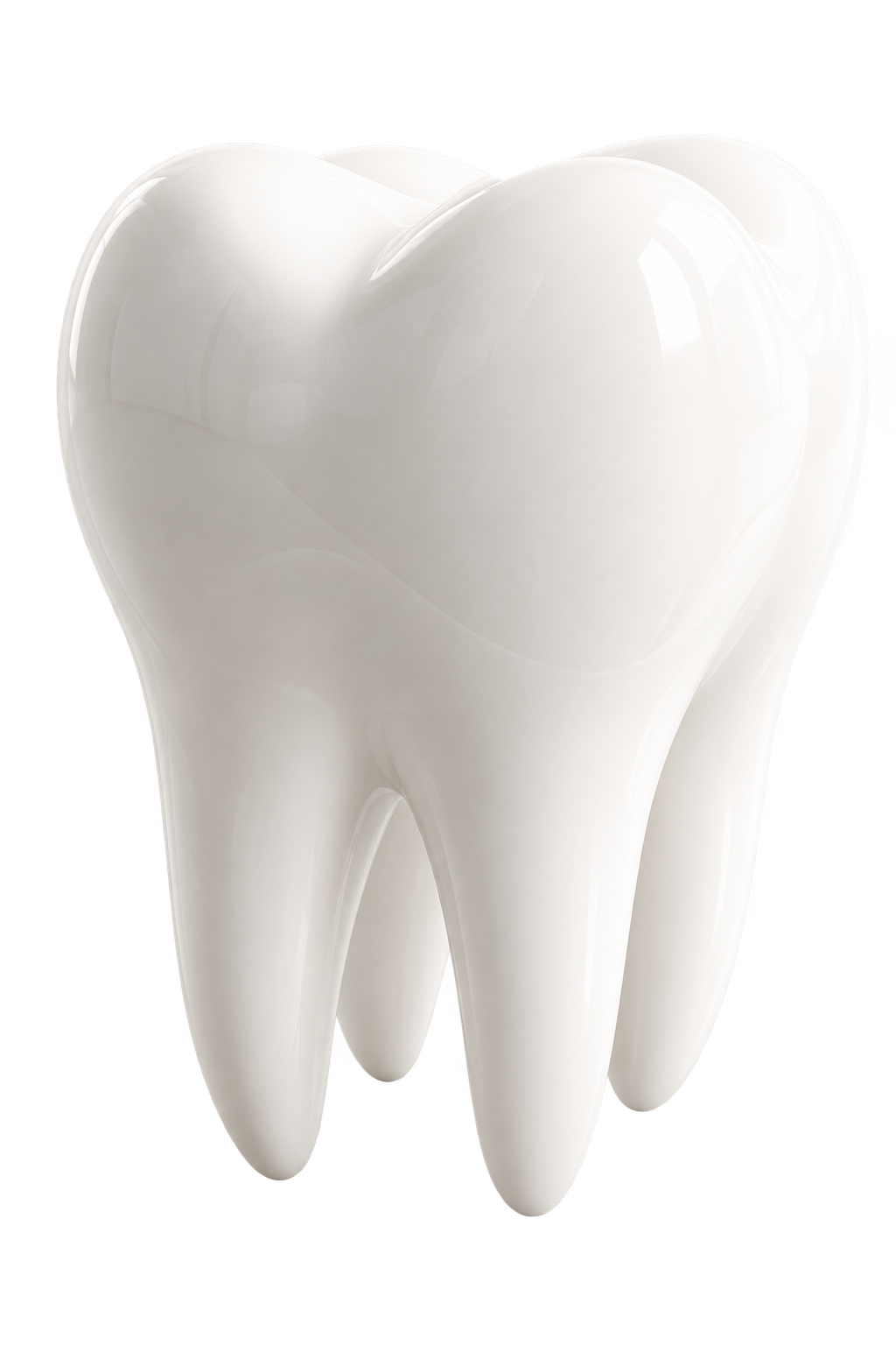 Sculptural white tooth illustrating the smile explorer